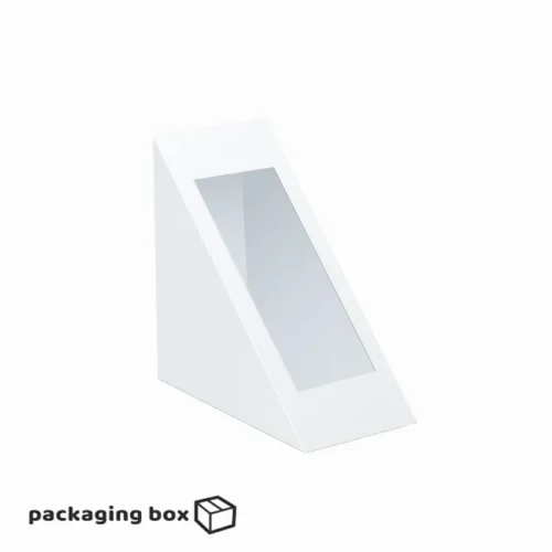Kraft Sandwich Box With Window (White)