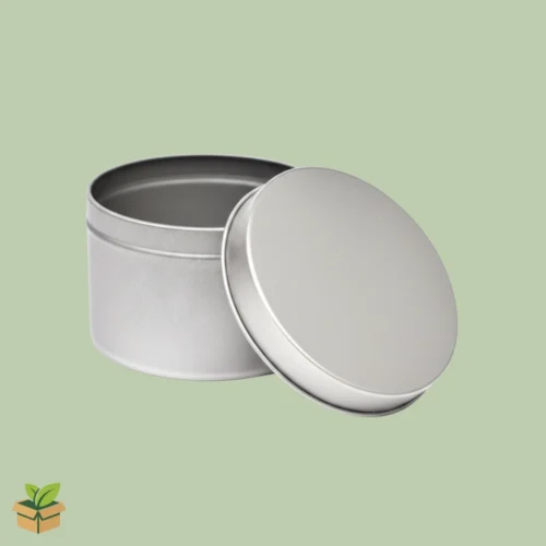 Aluminium Tin Rounded Box – Slip‑Lid Metal Container