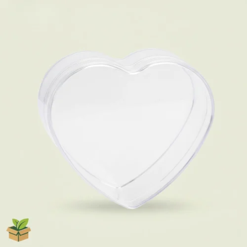 Heart Shape Acrylic Gift Box – Clear Heart Container with Lid