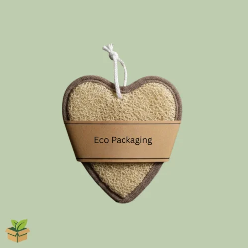 Natural Heart Loofah Scrubber – Biodegradable Bath Sponge