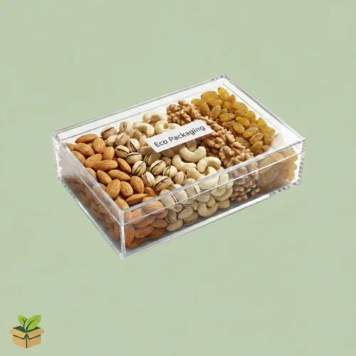 Straight Acrylic Box 500gm – Clear Rectangular Display Box