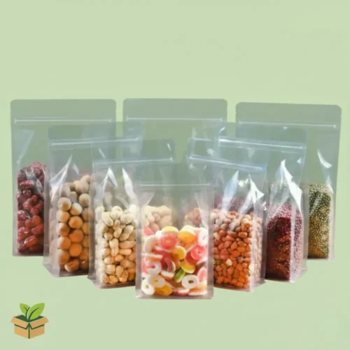 Clear Flat‑Bottom Side‑Gusseted Zipper Pouches