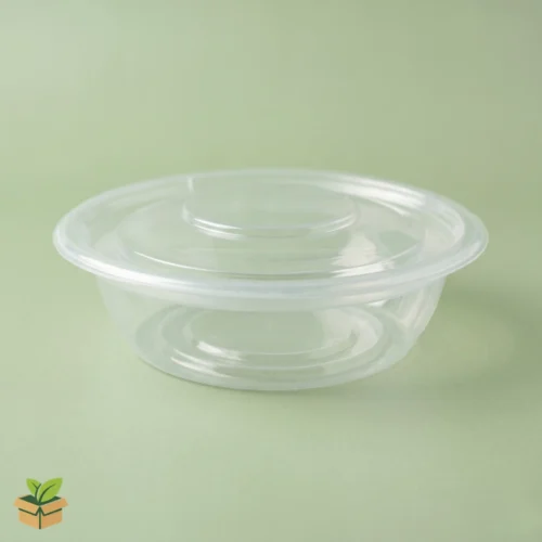Transparent Salad Bowl – Clear Plastic Bowl with Secure Lid
