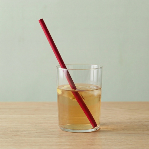 8mm Red Disposable Drinking Straw for Thick Beverages