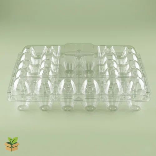 Krystalite Transparent 30 Egg Tray - Large Clear Plastic Storage Container