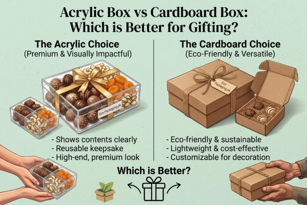 Acrylic Box vs Cardboard Box: Which Is Really Better for Gifting? (Honest Comparison)