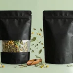 Black Standup Pouch With Window vs Without Window