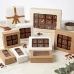 Premium Brownie Box Packaging – Kraft & White Window Boxes Display
