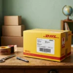 DHL Shipping Box Small Size – 25x15x15cm Corrugated Cardboard Parcel Box