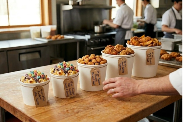 Food Container Bucket Size Guide – From 4oz Taster to 40oz Party Bucket