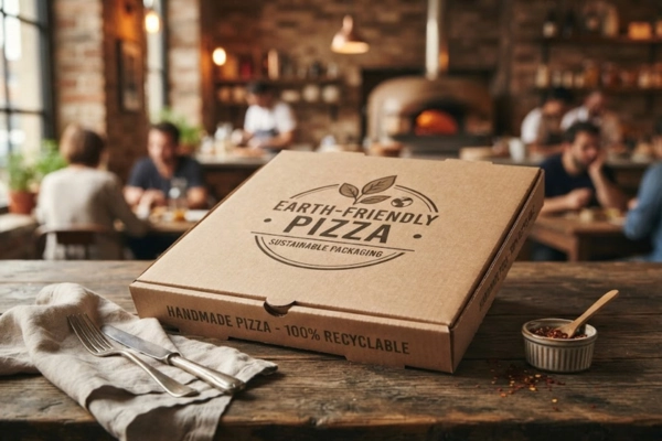 Eco-Friendly Kraft Pizza Box – 100% Recyclable Sustainable Packaging