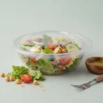 Fresh Salad in Clear Transparent Salad Bowl with Lid – Salad Bowl Packaging