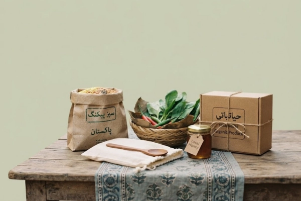 Sustainable Food Packaging in Pakistan — Kraft Bag, Eco Box & Wooden Cutlery for Organic Products