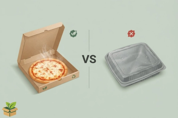 🍕 Kraft Pizza Boxes vs Plastic Packaging: Why Kraft Wins Every Time